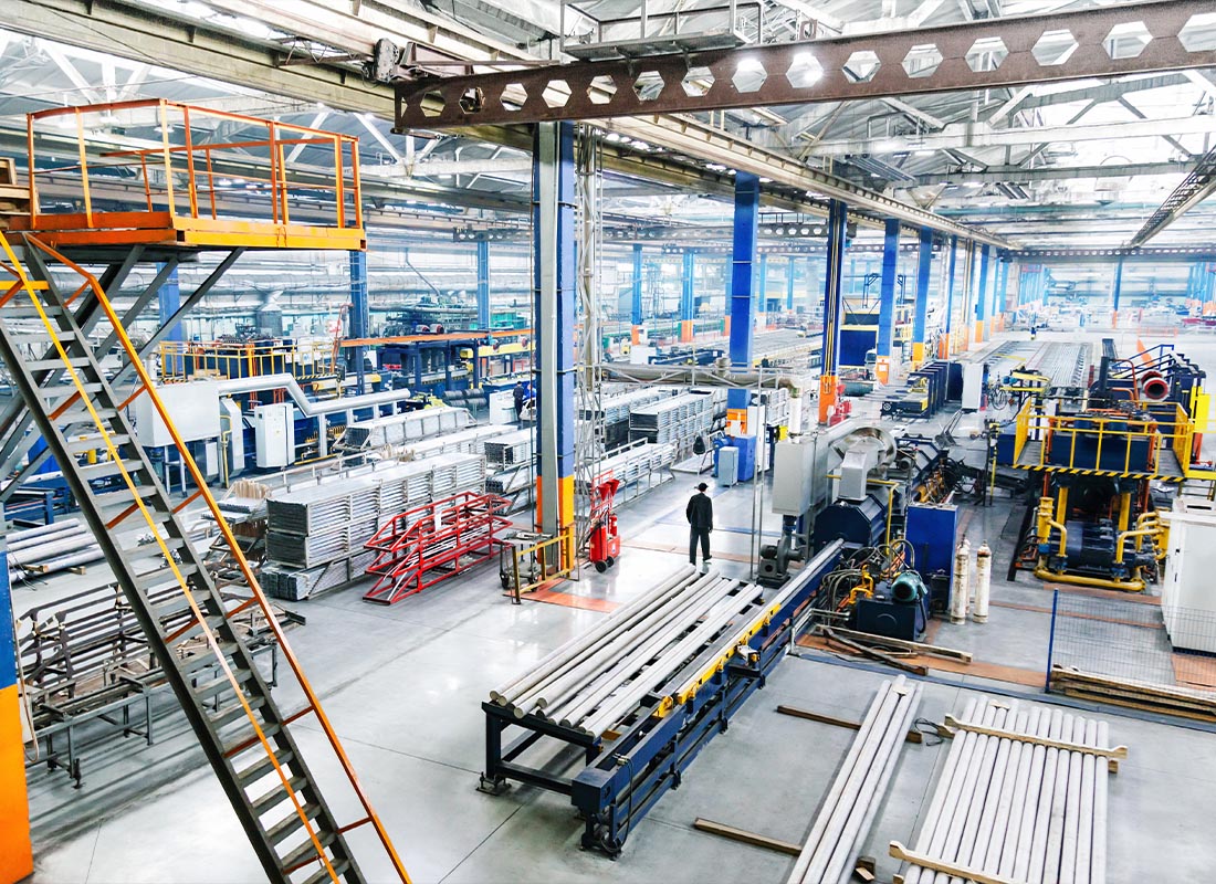 Insurance by Industry - Interior of a Production Line in a Manufacturing Building